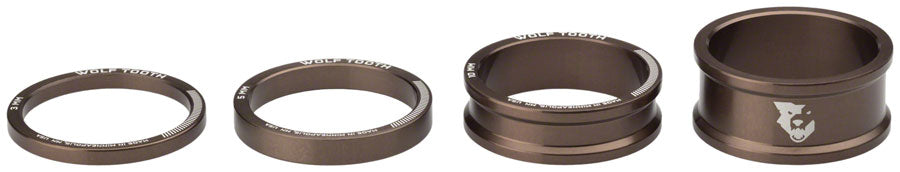 Wolf Tooth Precision Headset Spacers - 3/5/10/15mm Espresso-Goodwynn'sGoodwynn's