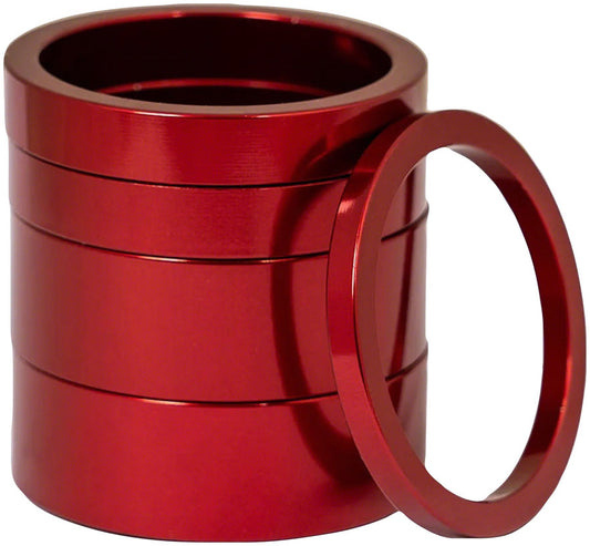 Chris King Headset Spacer Kit 2 - Alloy 1-1/8" Red-Goodwynn's