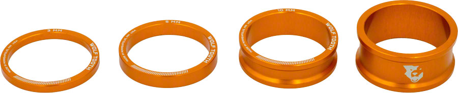Wolf Tooth Headset Spacer Kit 3 5 10 15mm Orange-Goodwynn'sGoodwynn's
