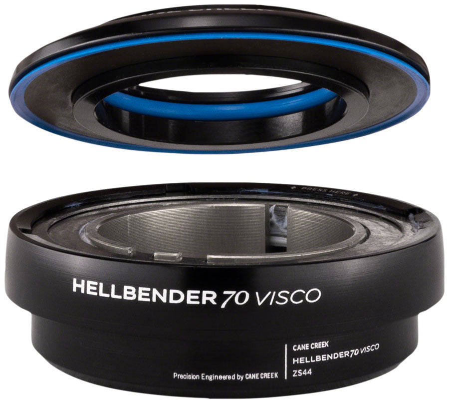 Cane Creek Hellbender 70 Visco Upper Headset - ZS44/28.6-H13.5 Mid Tune BLK-Goodwynn&#39;sGoodwynn&#39;s