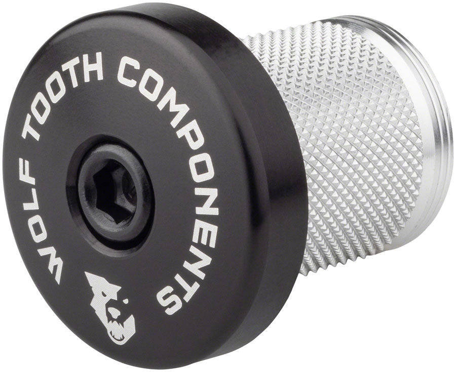 Wolf Tooth Compression Plug with Integrated Spacer Stem Cap Black-Goodwynn'sGoodwynn's