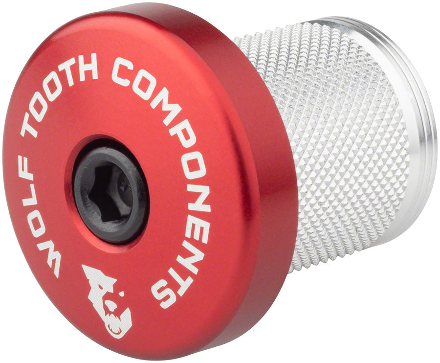 Wolf Tooth Compression Plug with Integrated Spacer Stem Cap Red-Goodwynn'sGoodwynn's