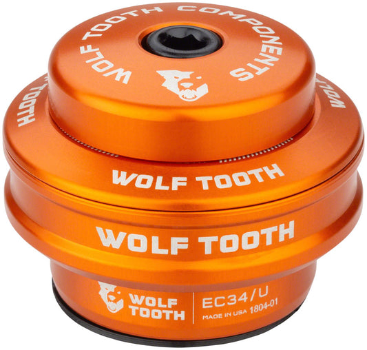 Wolf Tooth Premium Headset - EC34/28.6 Upper 16mm Stack Orange