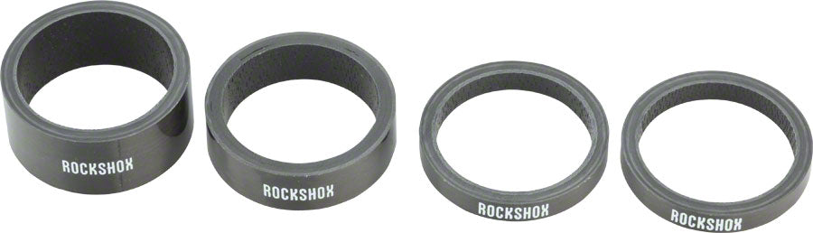 RockShox UD Carbon Headset Spacer Set Includes 5mm x 2 10mm x 1 15mm x 1-Goodwynn'sGoodwynn's