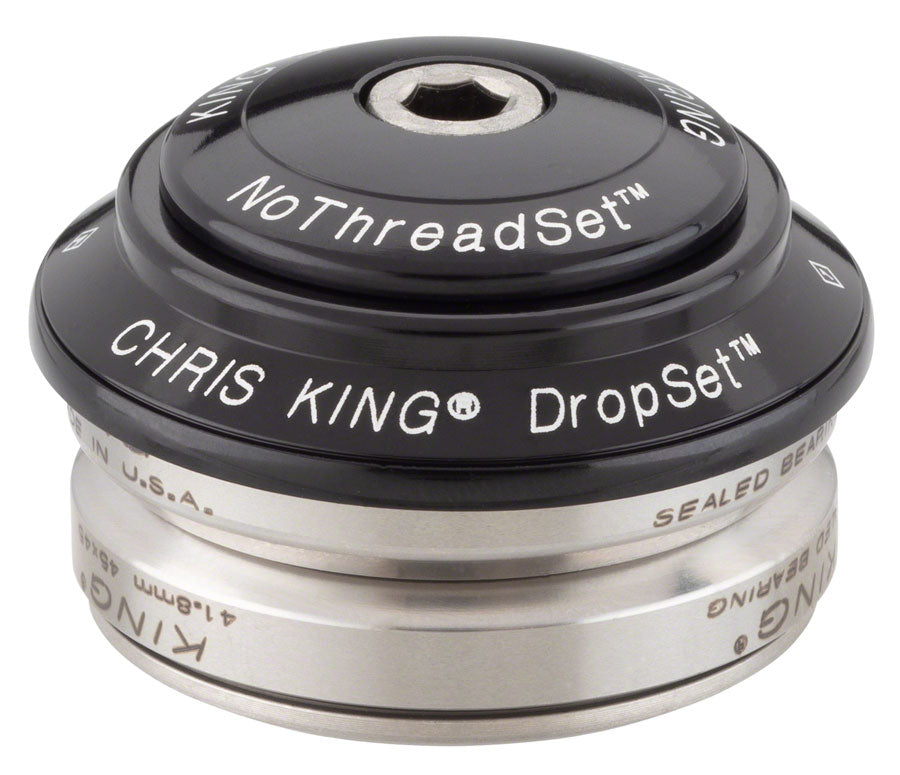 Chris King DropSet 4 Headset - 1-1/8" 42/42mm 45 Deg Black-Goodwynn&#39;sGoodwynn&#39;s