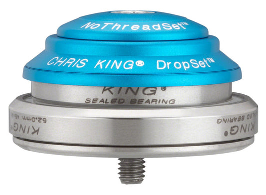 Chris King DropSet 2 Headset - 1-1/8 - 1.5" 42/52mm 45 Deg Matte Turquoise-Goodwynn's
