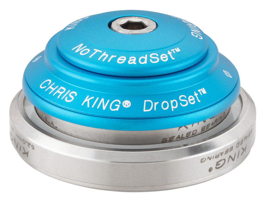 Chris King DropSet 3 Headset - 1-1/8 - 1.5" 41/52mm 36 Deg Matte Turquoise-Goodwynn'sGoodwynn's