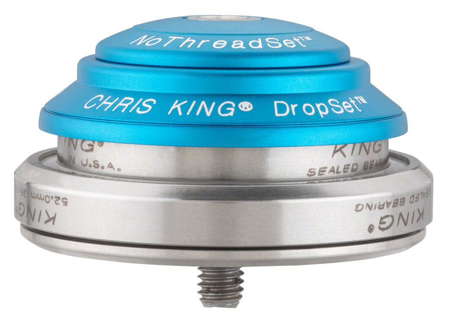 Chris King DropSet 3 Headset - 1-1/8 - 1.5" 41/52mm 36 Deg Matte Turquoise-Goodwynn'sGoodwynn's