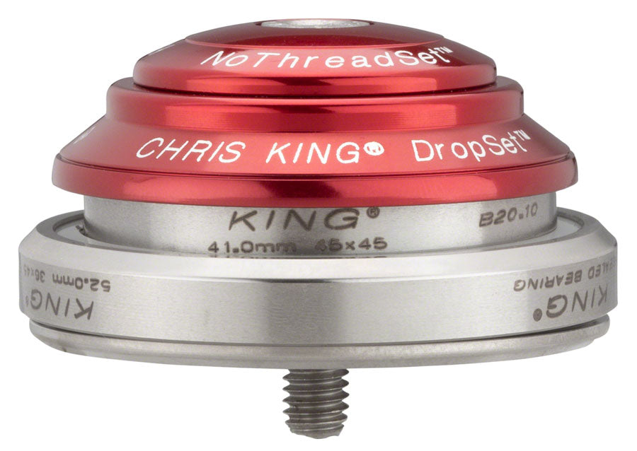 Chris King DropSet 3 Headset - 1-1/8 - 1.5" 41/52mm 36 Deg Red-Goodwynn'sGoodwynn's