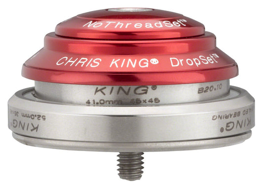 Chris King DropSet 3 Headset - 1-1/8 - 1.5" 41/52mm 36 Deg Red-Goodwynn's