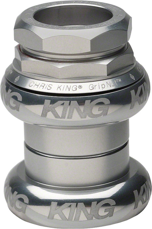 Chris King GripNut Headset - 1" Sotto Voce Silver-Goodwynn's