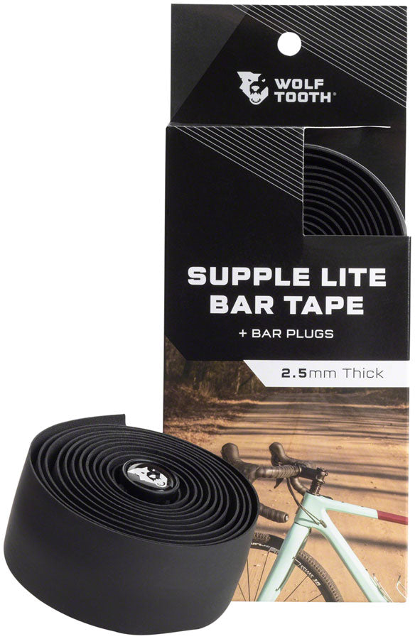 Wolf Tooth Supple Lite Bar Tape - Black-Goodwynn'sGoodwynn's