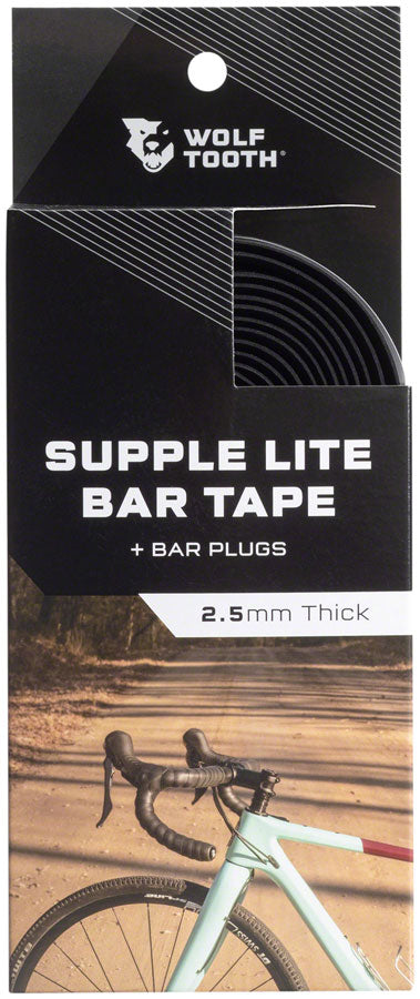 Wolf Tooth Supple Lite Bar Tape - Black-Goodwynn'sGoodwynn's