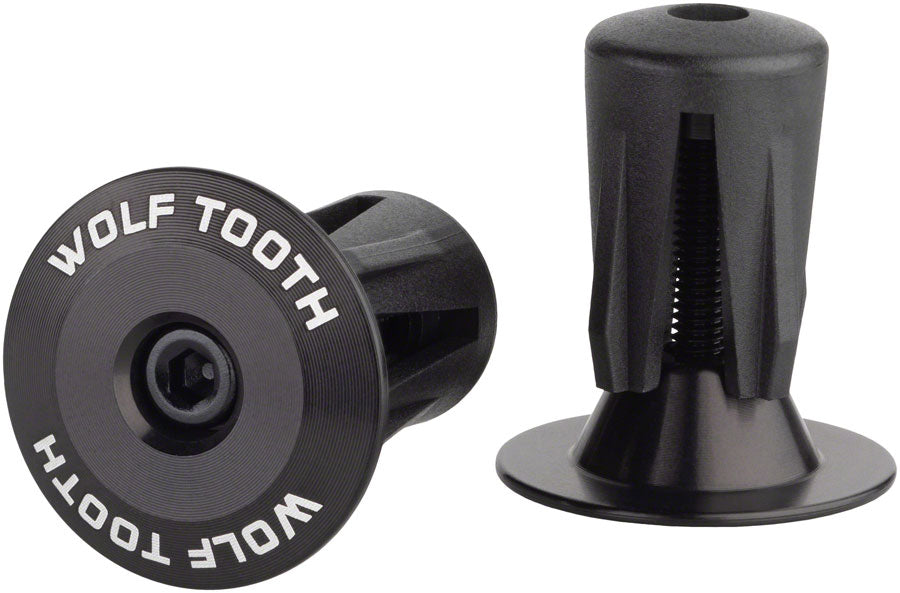 Wolf Tooth Alloy Bar End Plugs - Black-Goodwynn'sGoodwynn's