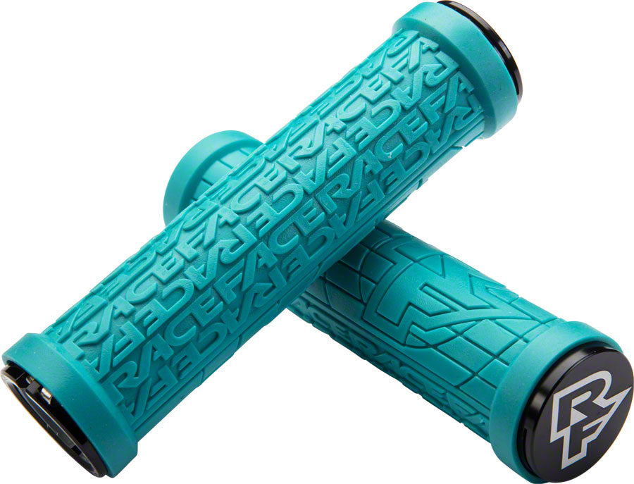 RaceFace Grippler Grips - Turquoise Lock-On 30mm-Goodwynn'sGoodwynn's