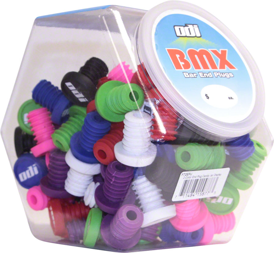 ODI Jar Of BMX End Plugs 50 Pair Various Colors-Goodwynn'sGoodwynn's