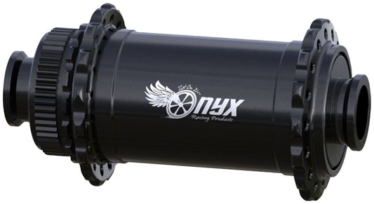 Onyx Vesper Front Hub - 12 x 100mm Center-Lock Black 28H-Goodwynn's