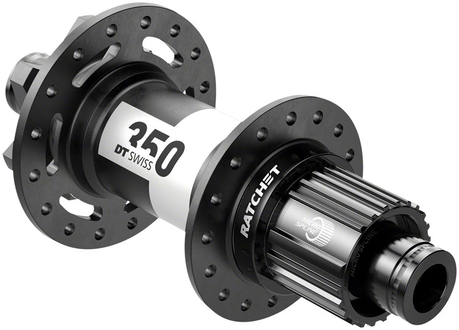 DT Swiss 350 Rear Hub - 12 x 148mm 6-Bolt Micro Spline Black 32H 36pt-Goodwynn'sGoodwynn's