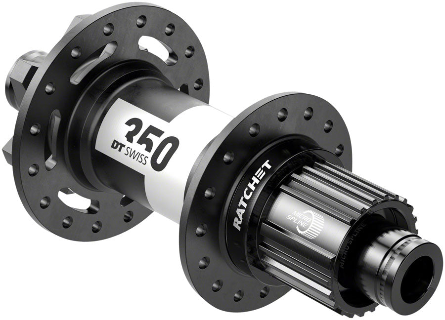 DT Swiss 350 Rear Hub - 12 x 157mm 6-Bolt Micro Spline Black 32H 36pt-Goodwynn'sGoodwynn's
