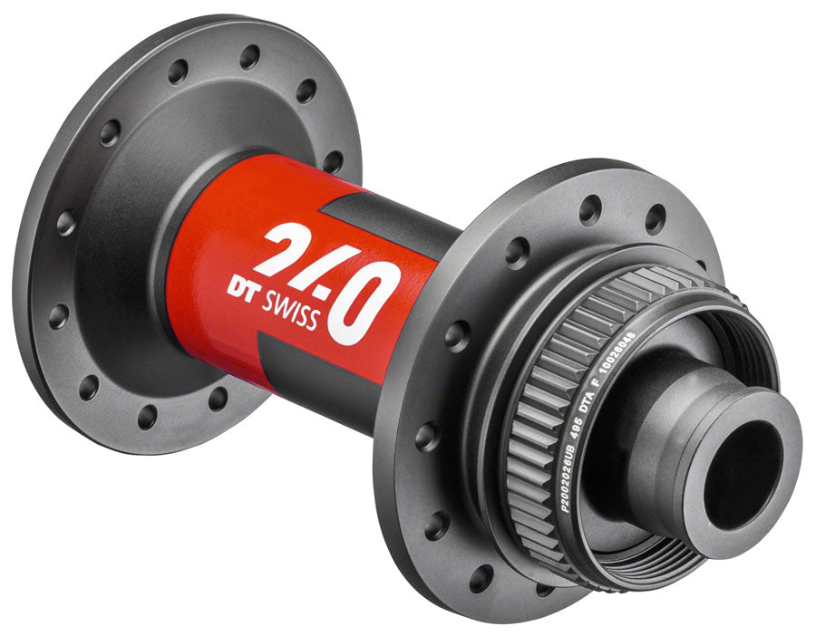 DT Swiss 240 Front Hub - 12 x 100mm Center-Lock Black/Red 24H-Goodwynn'sGoodwynn's