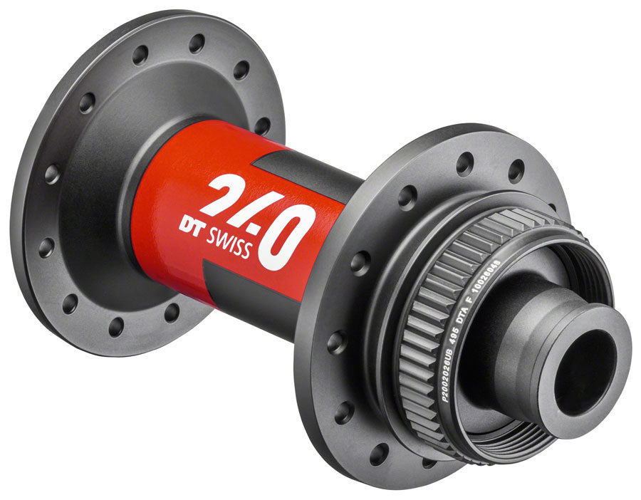 DT Swiss 240 Front Hub - 12 x 100mm Center-Lock Black/Red 28H-Goodwynn'sGoodwynn's