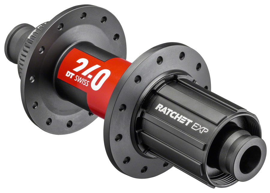 DT Swiss 240 EXP Rear Hub - 12 x 142mm Center-Lock HG 11 Road BLK/Red 24H 36pt-Goodwynn'sGoodwynn's