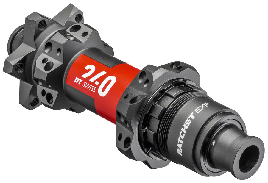 DT Swiss 240 EXP Rear Hub - 12 x 148mm 6-Bolt XD Black/Red 28H 36pt-Goodwynn'sGoodwynn's