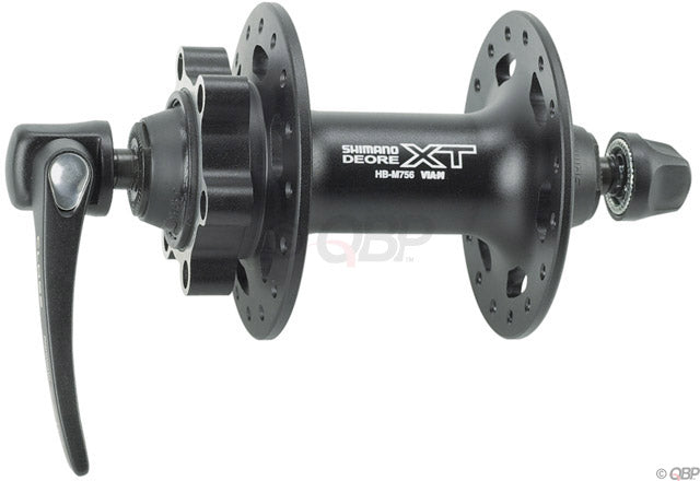 Shimano XT HB-M756 Front Hub - QR x 100mm 6-Bolt Black 32h-Goodwynn'sGoodwynn's