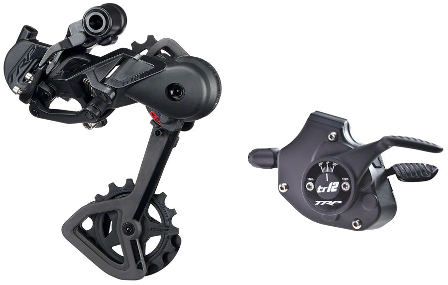 TRP TR12 Rear Derailleur and Shifter Kit - Black-Goodwynn'sGoodwynn's