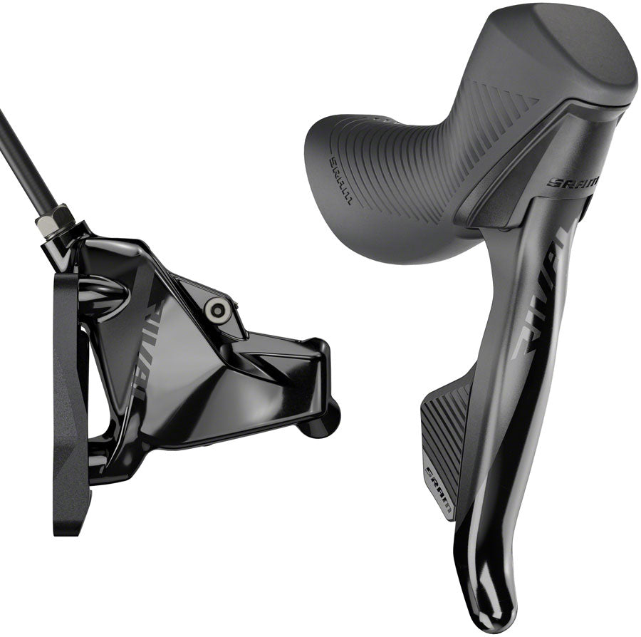SRAM Rival eTap AXS HRD Shift/Brake Lever Hydraulic Disc Caliper - Right/Rear Flat Mount 20mm Offset 1800mm Hose BLK D1-Goodwynn'sGoodwynn's