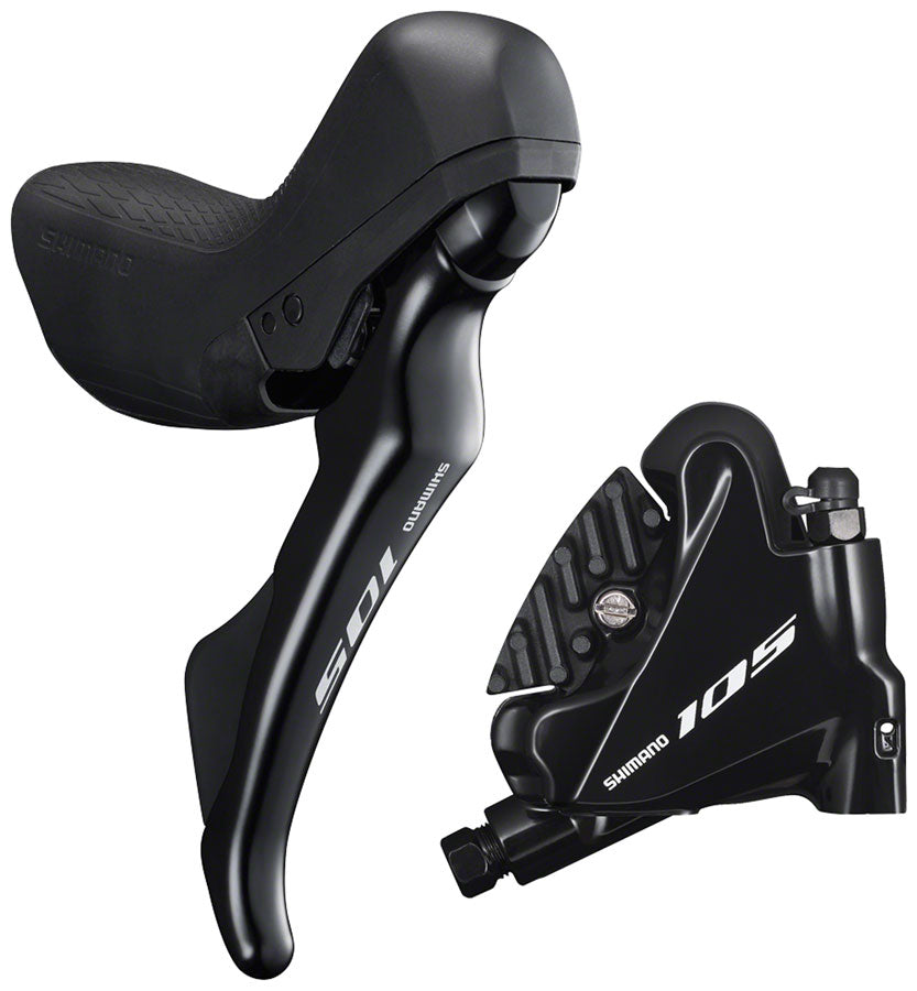 Shimano 105 ST-R7020 Right Standard Reach 11-Speed Hydraulic Brake/Shift Lever BR-R7070 Rear Flat Mount Caliper-Goodwynn'sGoodwynn's