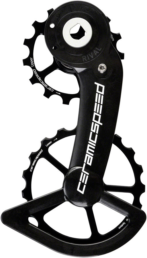 CeramicSpeed OSPW Pulley Wheel System SRAM Rival AXS - Coated Races Alloy Pulley Carbon Cage BLK-Goodwynn'sGoodwynn's