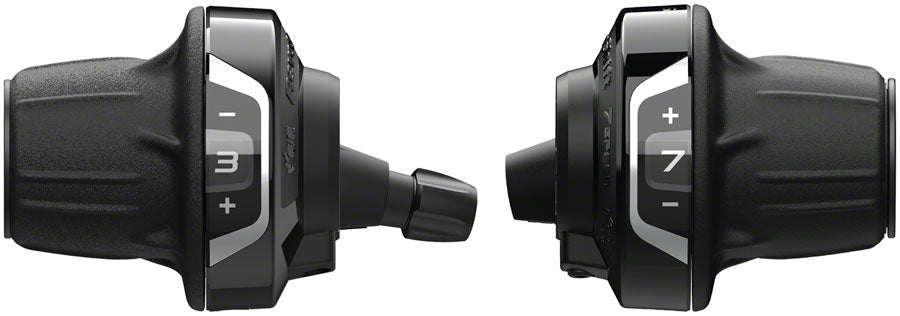 Shimano Tourney SL-RV400 Revoshift Twist Shifter Set - 3x7 Speed Optical Gear Display-Goodwynn'sGoodwynn's