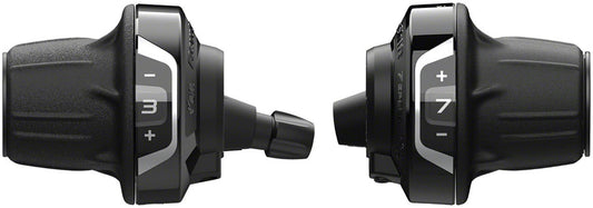 Shimano Tourney SL-RV400 Revoshift Twist Shifter Set - 3x7 Speed Optical Gear Display-Goodwynn's