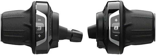Shimano Tourney SL-RV400 Revoshift Twist Shifter Set - 3x8 Speed Optical Gear Display-Goodwynn's