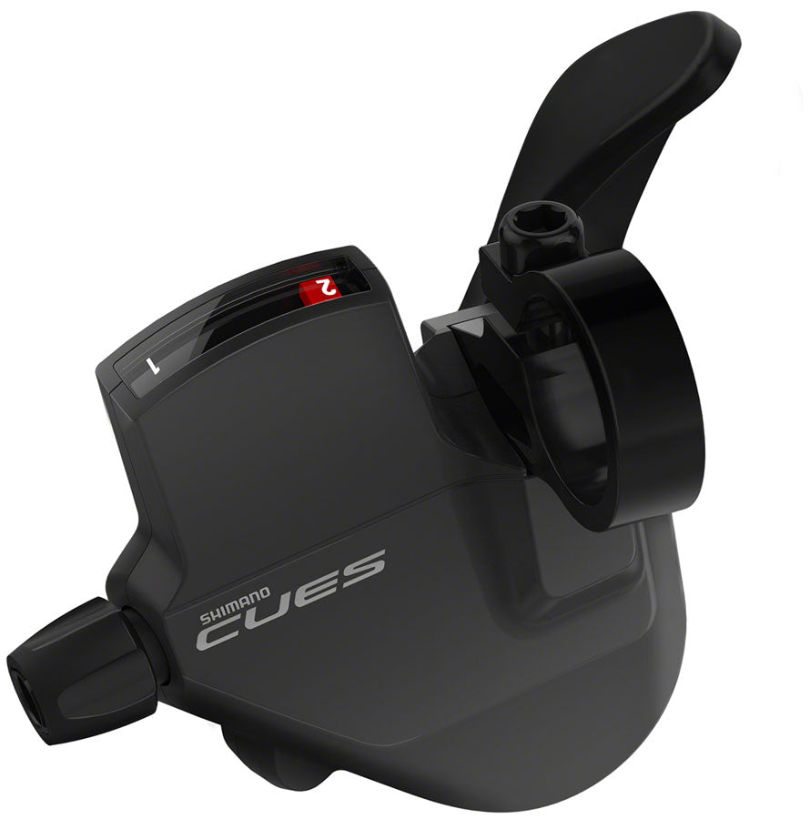 Shimano CUES SL-U4000-L Shifter - Left 2-Speed Rapidfire Plus Mono Optical Gear Display BLK-Goodwynn'sGoodwynn's