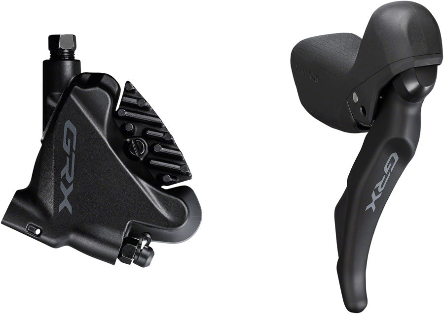 Shimano GRX ST-RX600 Shift/Brake Lever BR-RX400 Hydraulic Disc Brake Caliper - Right/Rear 11-Speed Flat Mount Caliper BLK-Goodwynn'sGoodwynn's
