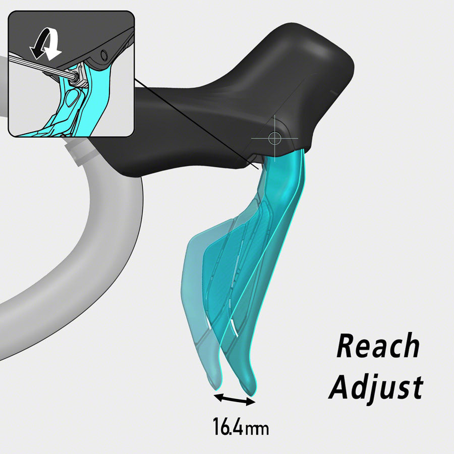 Shimano 105 ST-R7170-L Di2 Shift/Brake Lever - Left 2x Black-Goodwynn'sGoodwynn's
