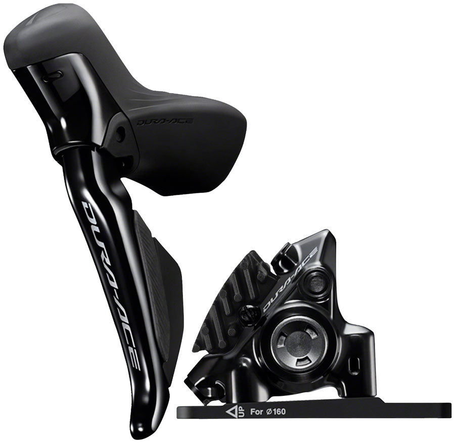 Shimano Dura-Ace ST-R9270F-L Di2 Shift/Brake Lever BR-R9270 Hydraulic Disc Brake Caliper - Left/Front 2x Flat Mount BLK-Goodwynn'sGoodwynn's