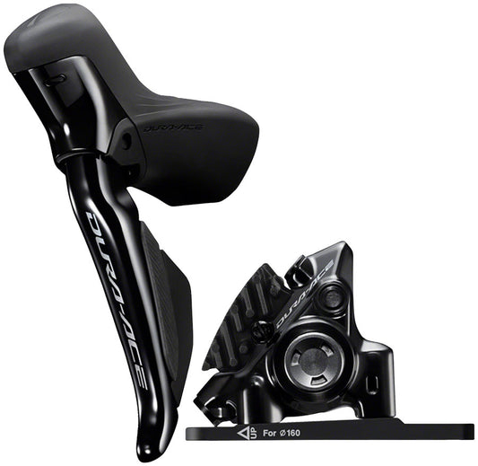 Shimano Dura-Ace ST-R9270F-L Di2 Shift/Brake Lever BR-R9270 Hydraulic Disc Brake Caliper - Left/Front 2x Flat Mount BLK-Goodwynn's