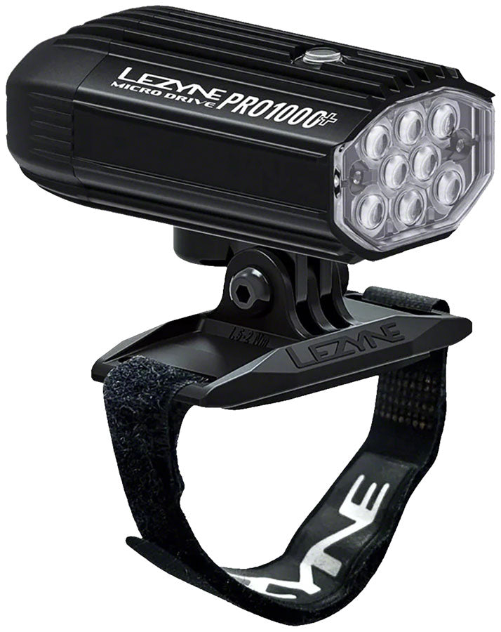 Lezyne Helmet Micro Drive Pro 1000+ Helmet Mount Headlight Black-Goodwynn'sGoodwynn's