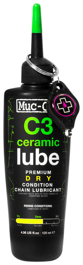 Muc-Off C3 Dry Ceramic Bike Chain Lube - 120ml Drip-Goodwynn'sGoodwynn's
