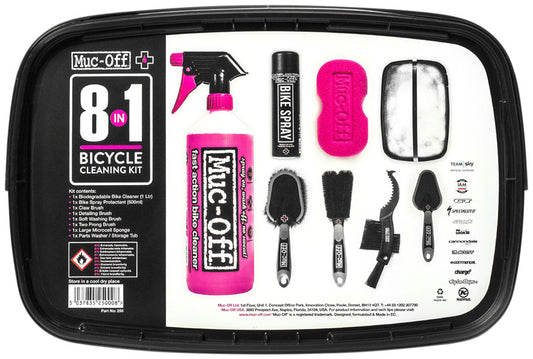 Muc-Off 8-in-1 Cleaning Kit: Tub with 8 Pieces-Goodwynn's