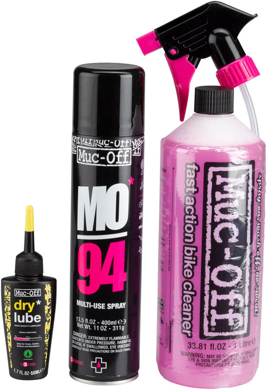 Muc-Off Bike Care Kit: Wash Protect and Lube with Dry Conditions Chain Oil-Goodwynn's