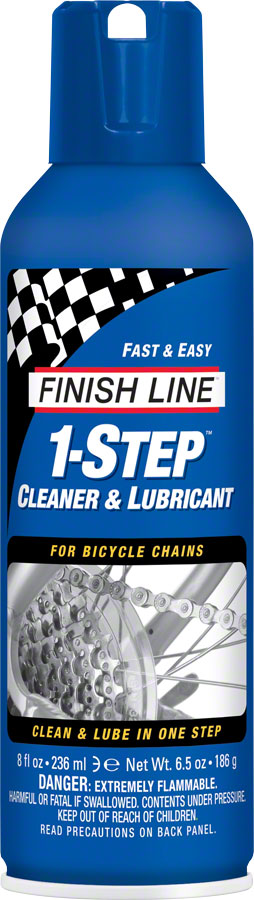 Finish Line 1-Step Cleaner and Bike Chain Lube - 8oz Aerosol