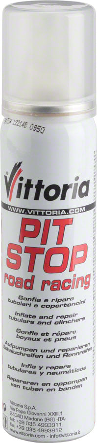 Vittoria Pit Stop Road Tire Inflator and Sealant - 75ml-Goodwynn's