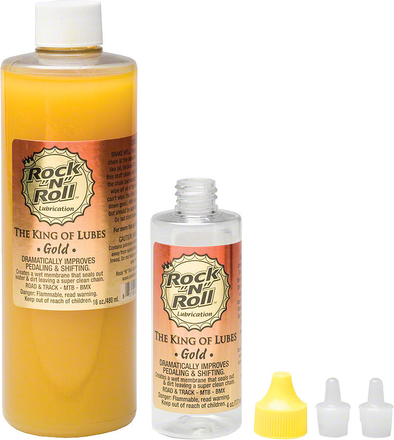 Rock-N-Roll Gold Bike Chain Lube - 16oz Drip-Goodwynn'sGoodwynn's