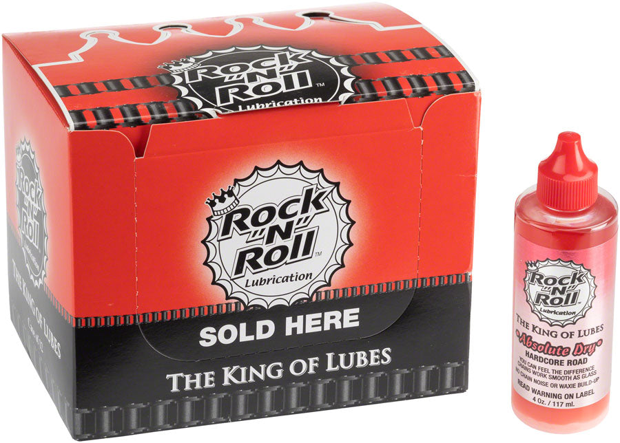 Rock-N-Roll Absolute Dry Bike Chain Lube - 4oz Drip POP Box of 12-Goodwynn'sGoodwynn's