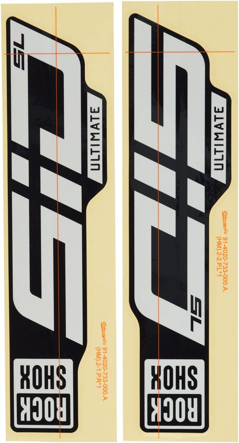 RockShox Fork Decal Kit - SID SL Ultimate 27.5"/29"-Goodwynn'sGoodwynn's