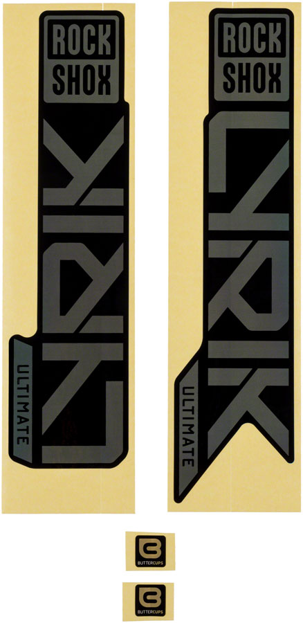 RockShox Fork Decal Kit - Lyrik Ultimate 27.5"/29" Gloss Rainbow Foil For High Gloss BLK 2023+-Goodwynn'sGoodwynn's